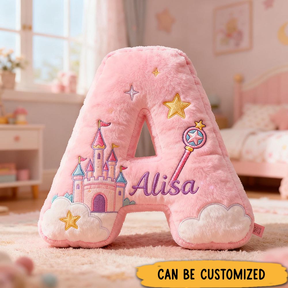 Personalized Colorful 26 Letters Graphic 3D Print Cute Pillow Cut Magic Beautiful Letter Custom Pillow christmas Gift for Kids