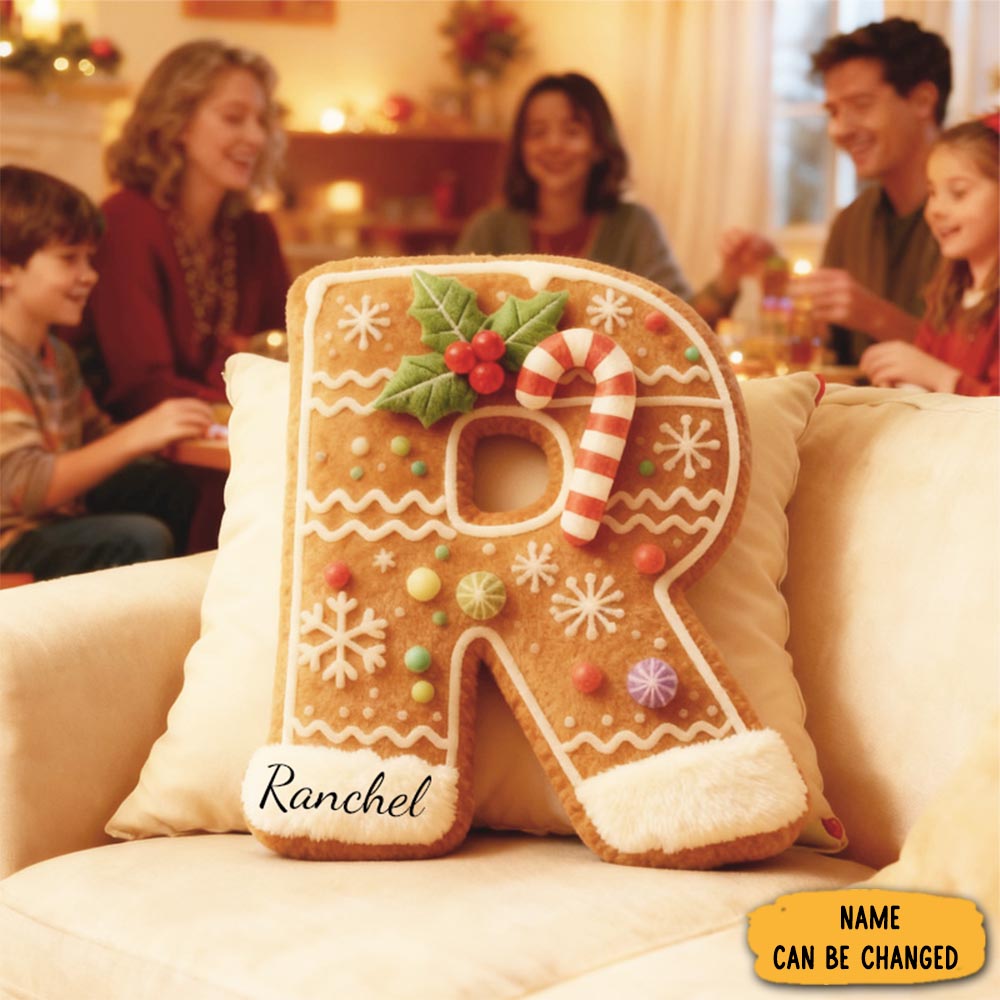 Personalized Cookie Letter Pillow Kids With Custom Graphic 3d Print Name Alphabet Cookie Pillow For Kids Baker Baking Lover