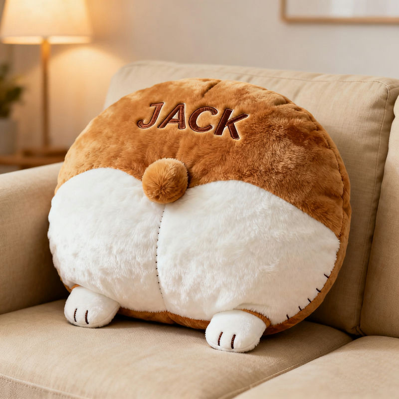 Personalized Corgi Butt Pillow Funny Sofa Decor Christmas Gifts For Corgi Lovers
