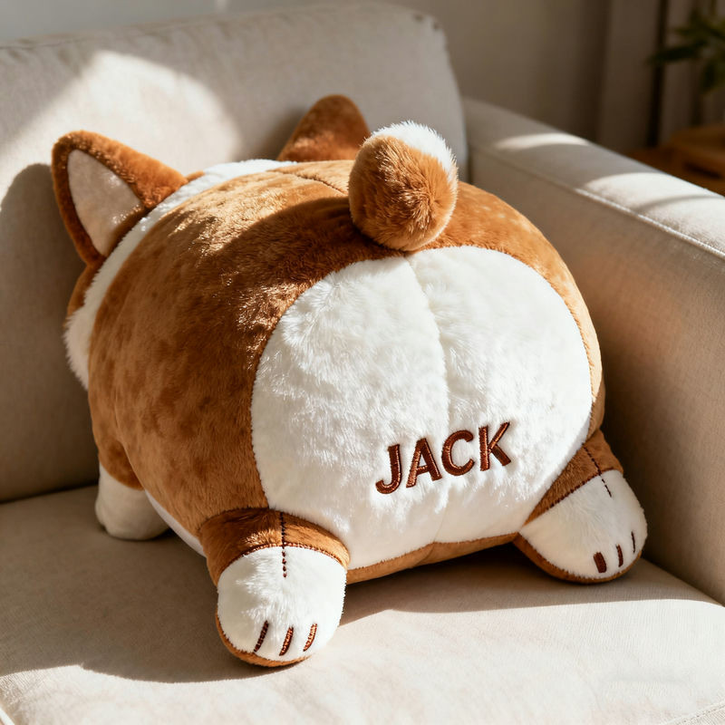 Personalized Corgi Butt Themed Pillow Funny Dogs Christmas Gifts For Corgi Owners