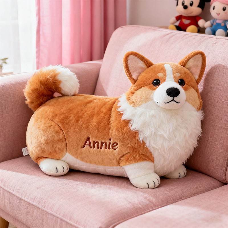 Personalized Corgi Pillow Funny Home Decor Christmas Present For Corgi Lovers