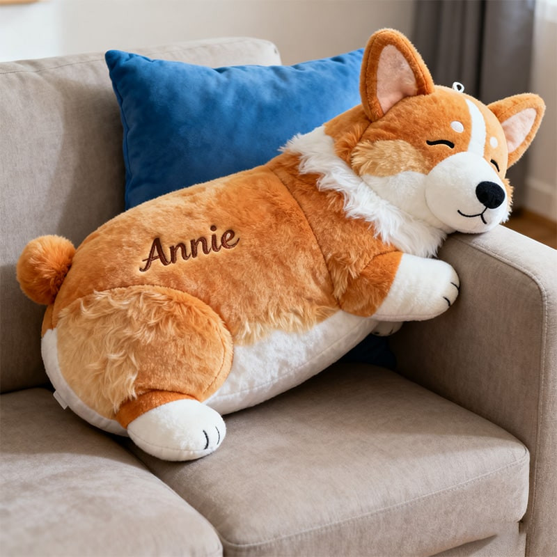 Personalized Corgi Pillow Living Room Decor Christmas Gifts For Corgi Lovers