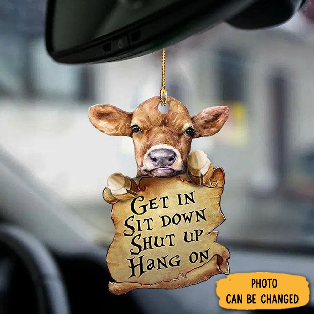 Personalized Cow Get In Ornament Beautiful Graduation Ornament Gift