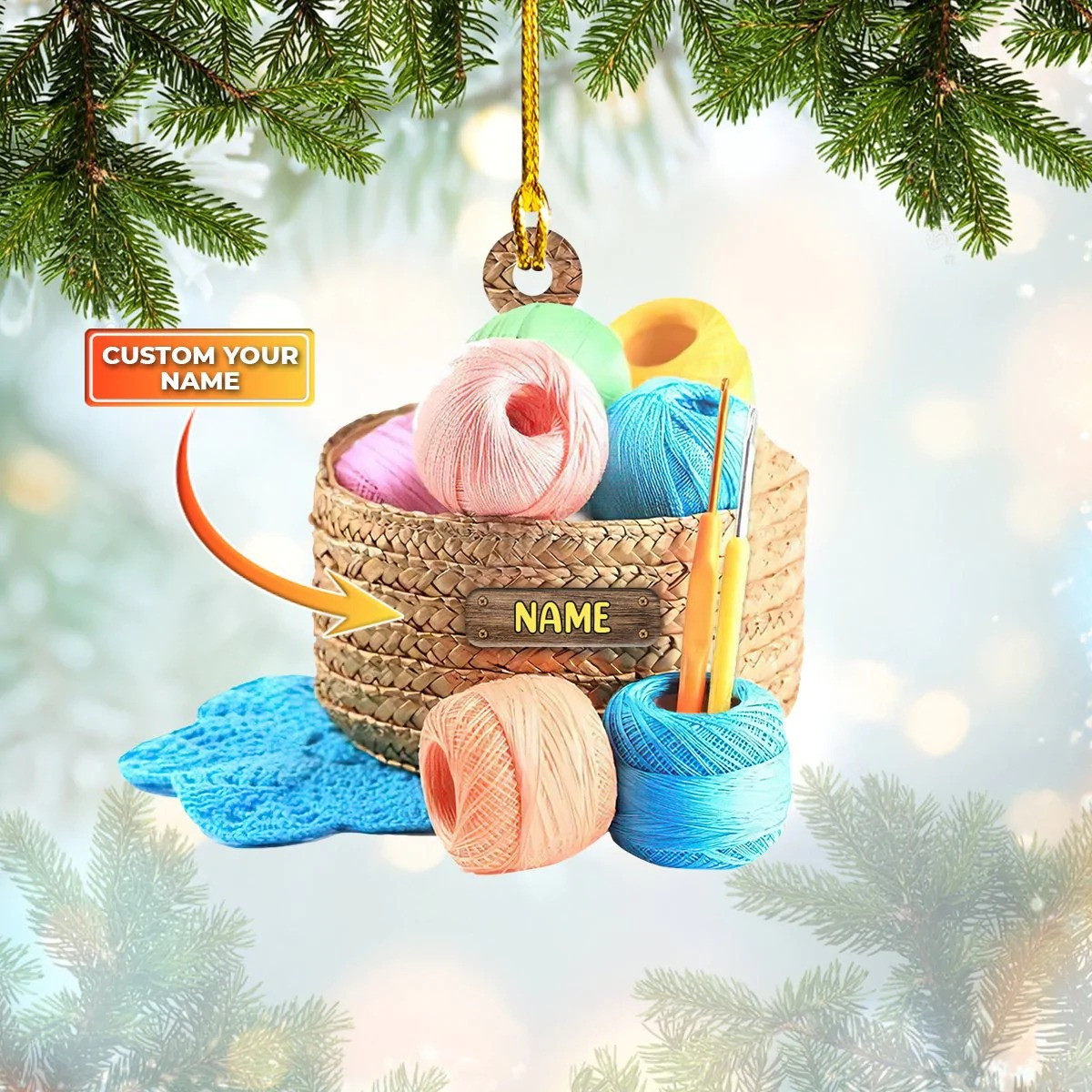 Personalized Crochet Christmas Ornament Crochet Christmas Tree Ornaments 2024
