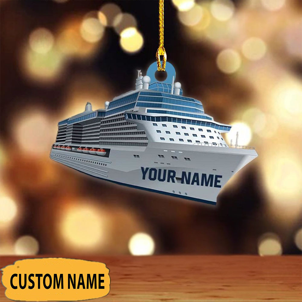 Personalized Cruise Ship Ornament Unique Christmas Ornaments Gifts For Holiday