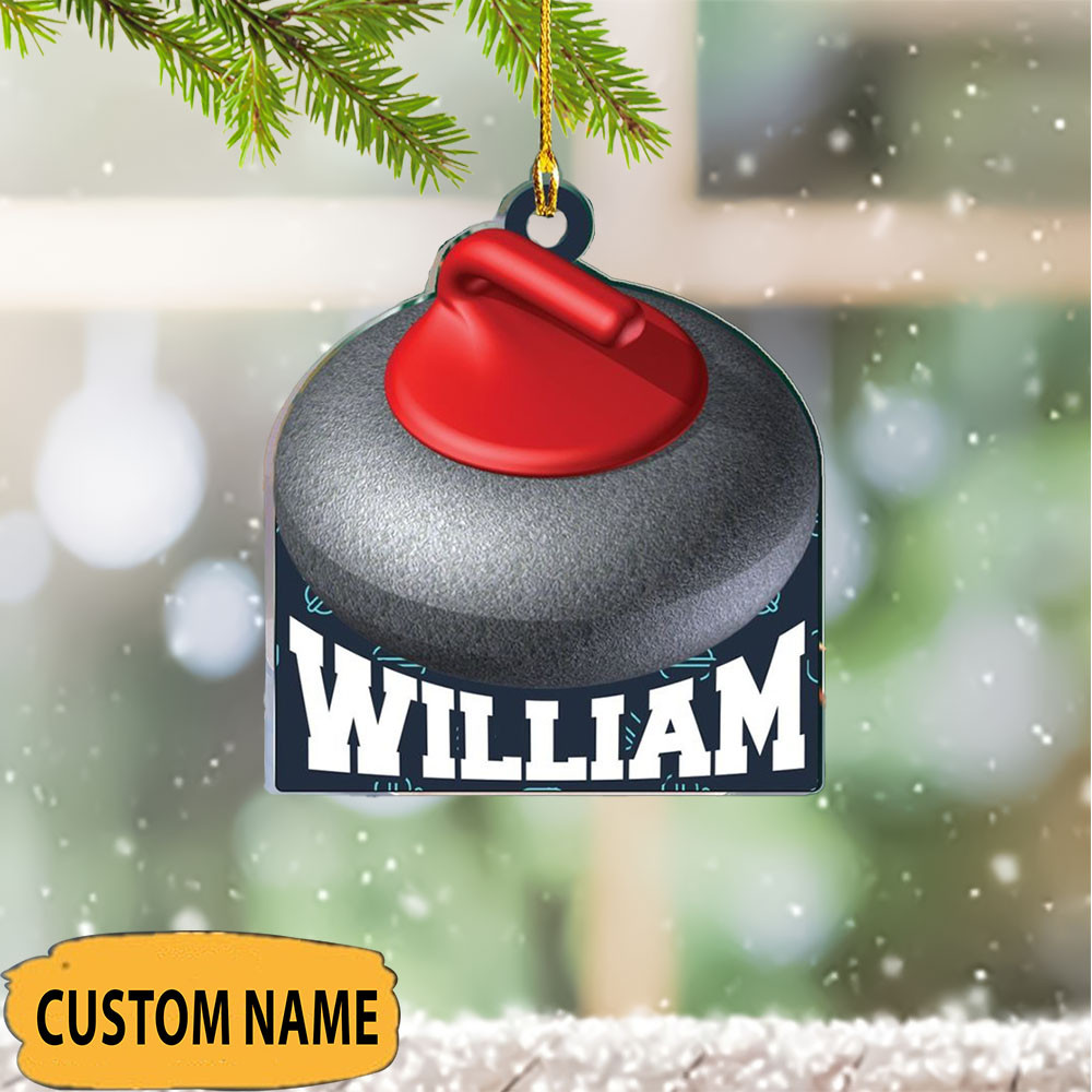 Personalized Curling Ornament Xmas Tree Decor Christmas Gifts For Curling Team