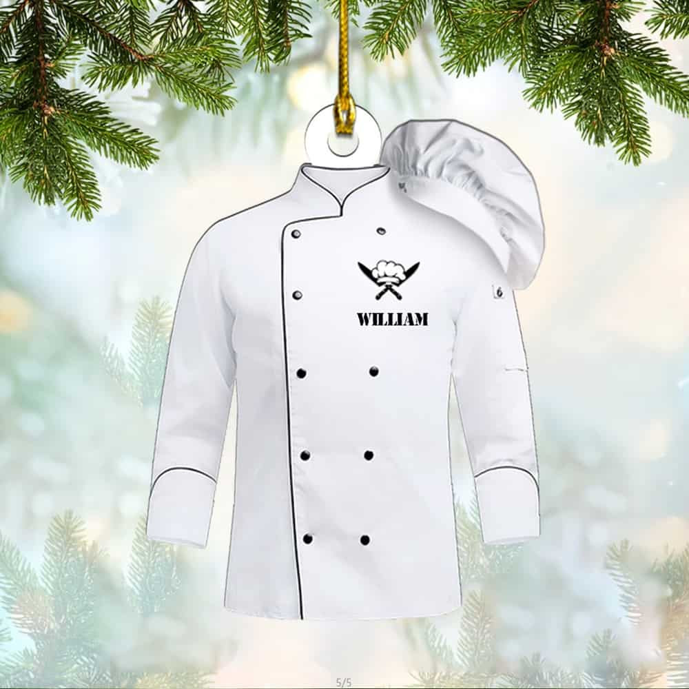 Personalized Custom Chef Uniform Acrylic Ornament Gift For Chef