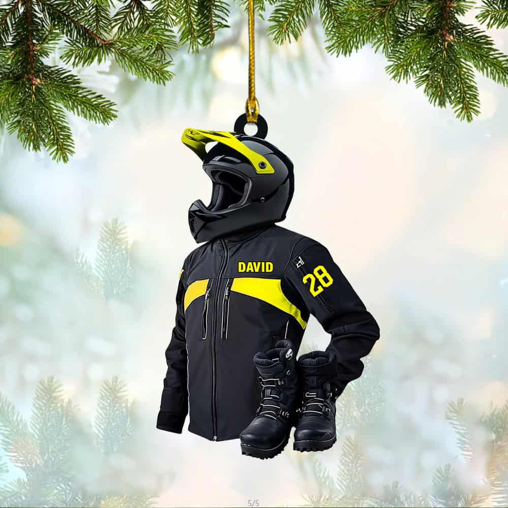 Personalized Custom Name Snowmobile Ornament Personalized Snowmobile Christmas Acrylic Ornament Gift For Snowmobile Lover