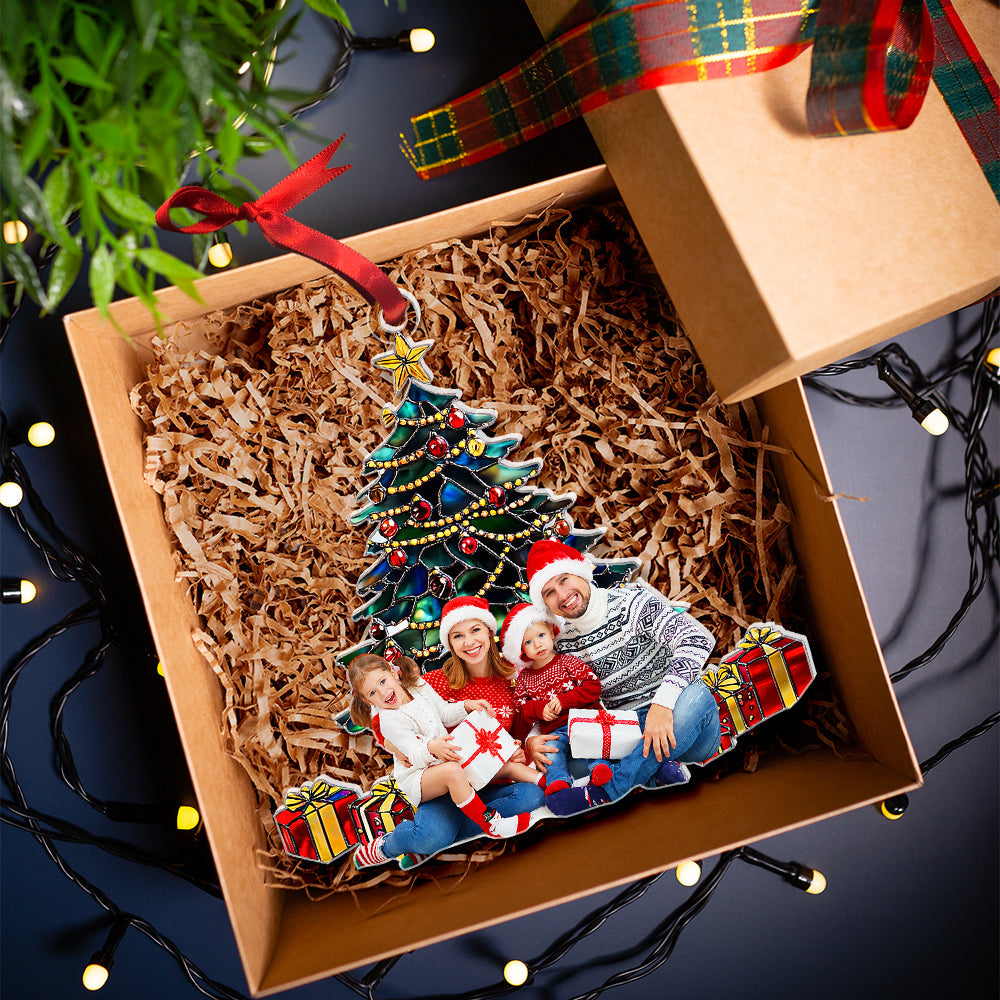 Personalized Custom Photo Gifts For Family Acrylic Ornament - Christmas Ornament Gift Idea