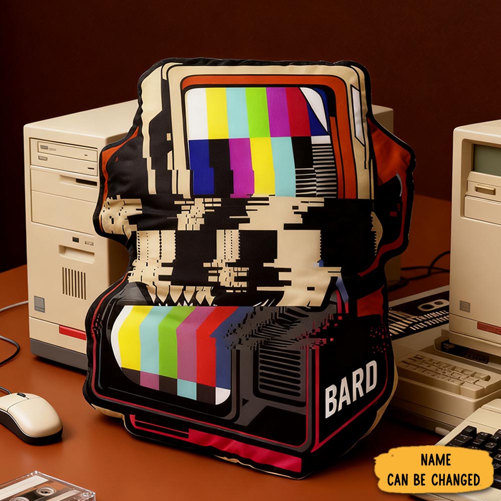 Personalized Custom Retro Tv Pillow Retro Futuristic Style Tech Enthusiasts Pillow Gifts For Geek Nerd