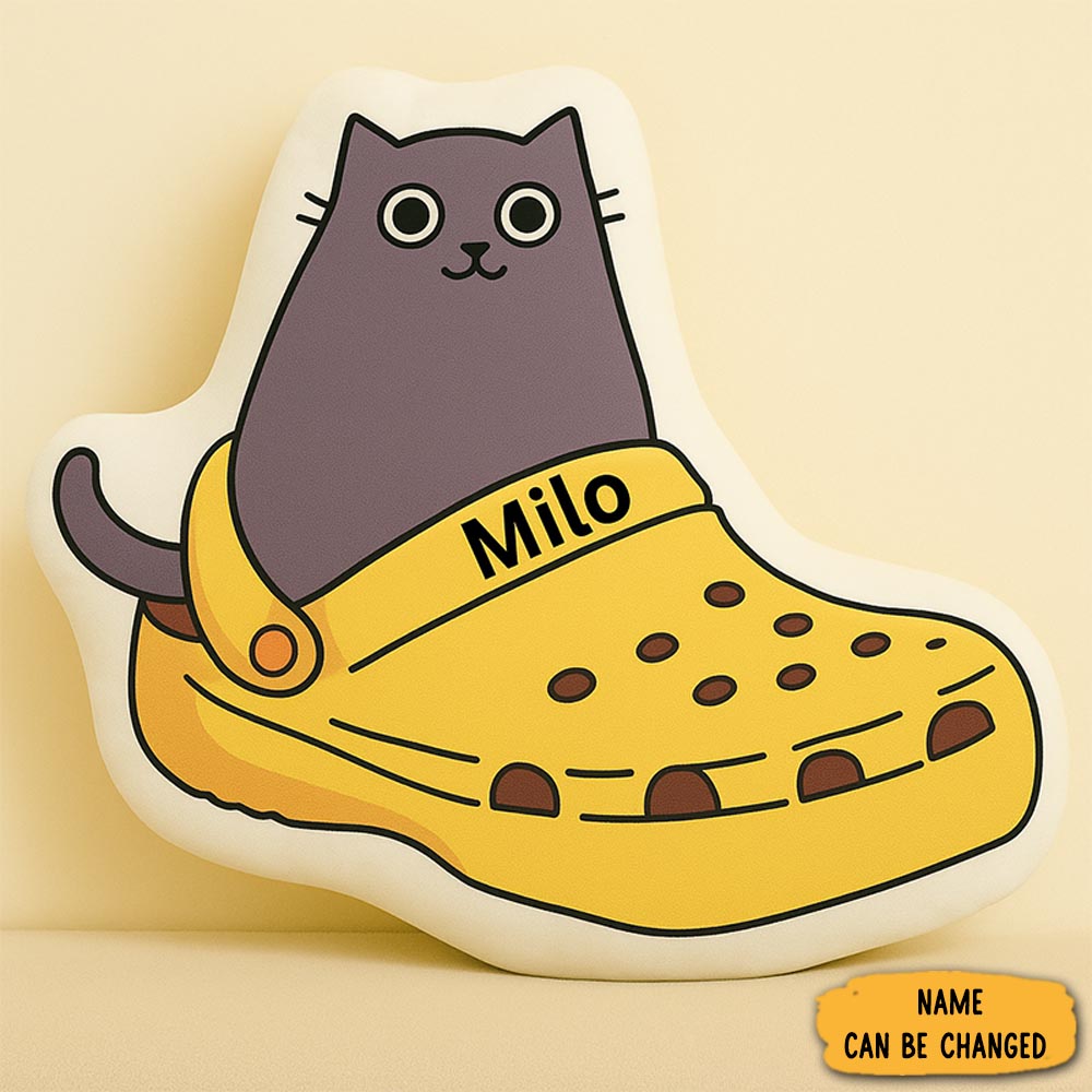 Personalized Cute Cat Throw Pillow Custom Pillow With Name Cute Plush Decor Gift For Kids Cat Lovers Home Decoration