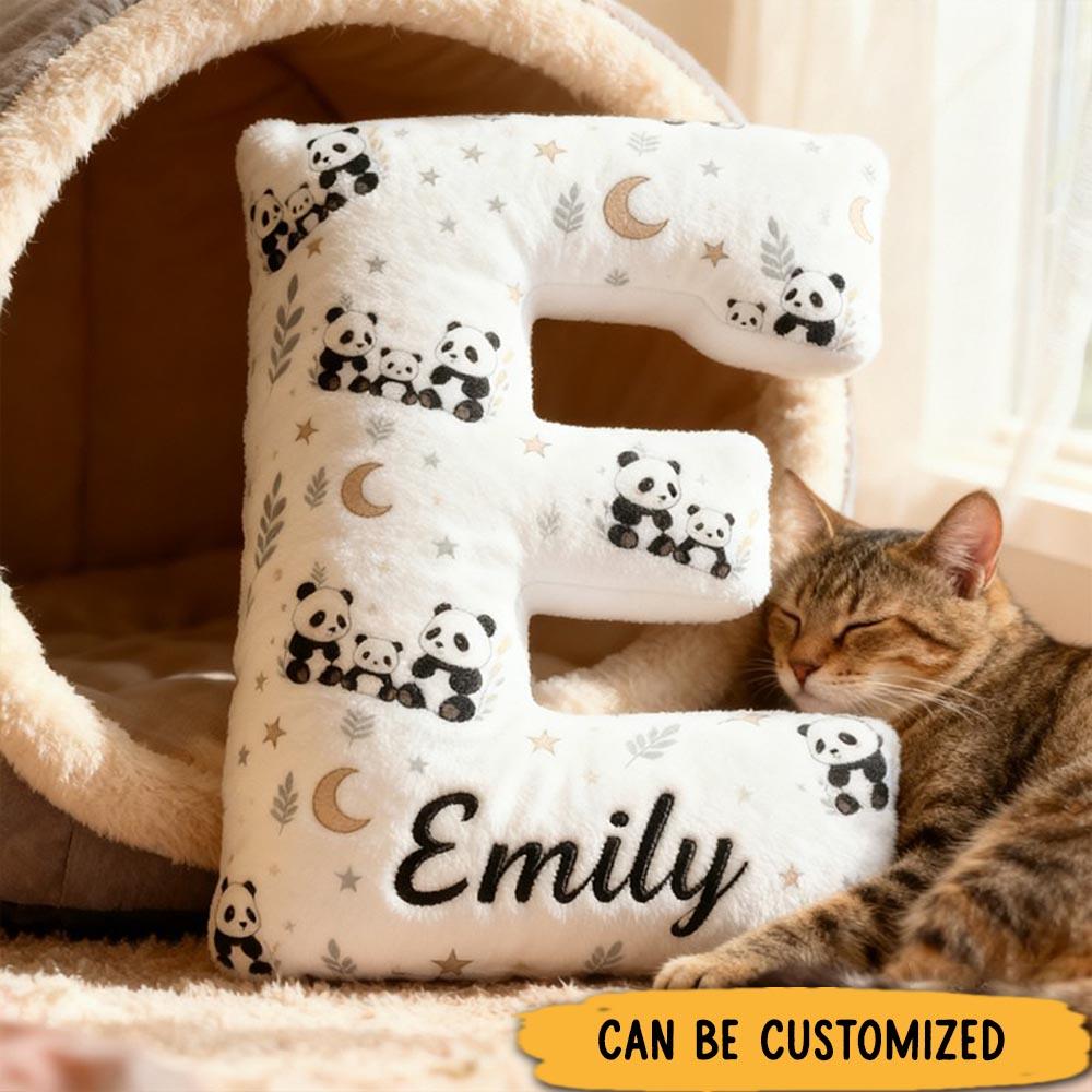 Personalized Cute Panda Family Shaped Pillows Gifts for Family Graphic 3D Print