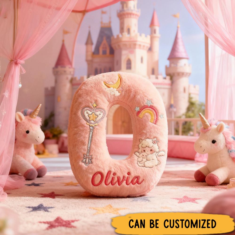 Personalized Cute Princess Shaped Pillow 3D Printed Design Gift for Family