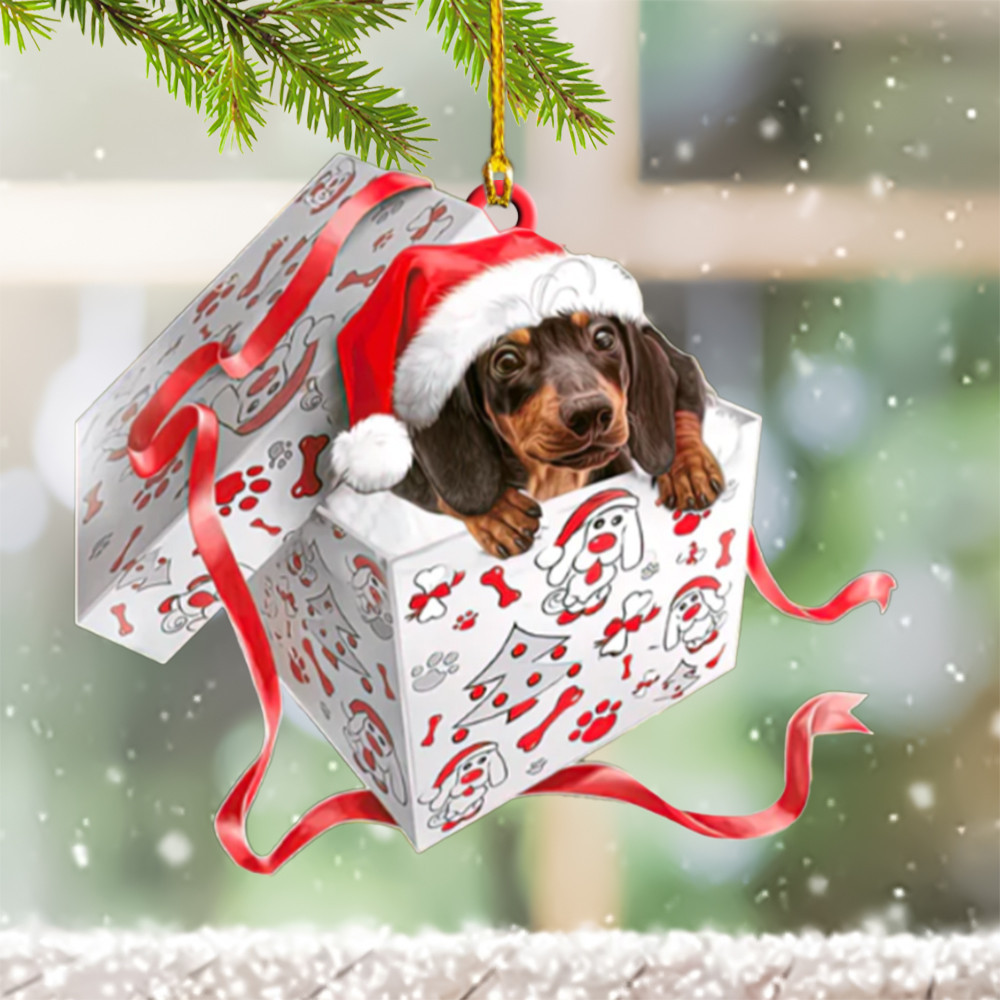Personalized Dachshund Christmas Ornament Dachshund Xmas Tree Decorations Ornament Gifts