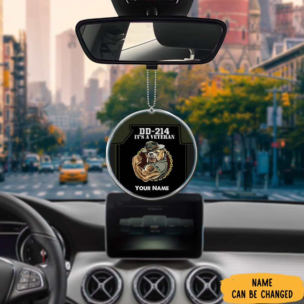 Personalized Dd 214 It's A Veteran Car Ornament Veteran Day Ideas Rear View Mirror Decorations