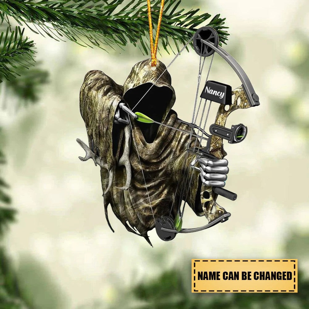 Personalized Death Archery Hanging Ornament Custom Shaped Archery Christmas Ornament
