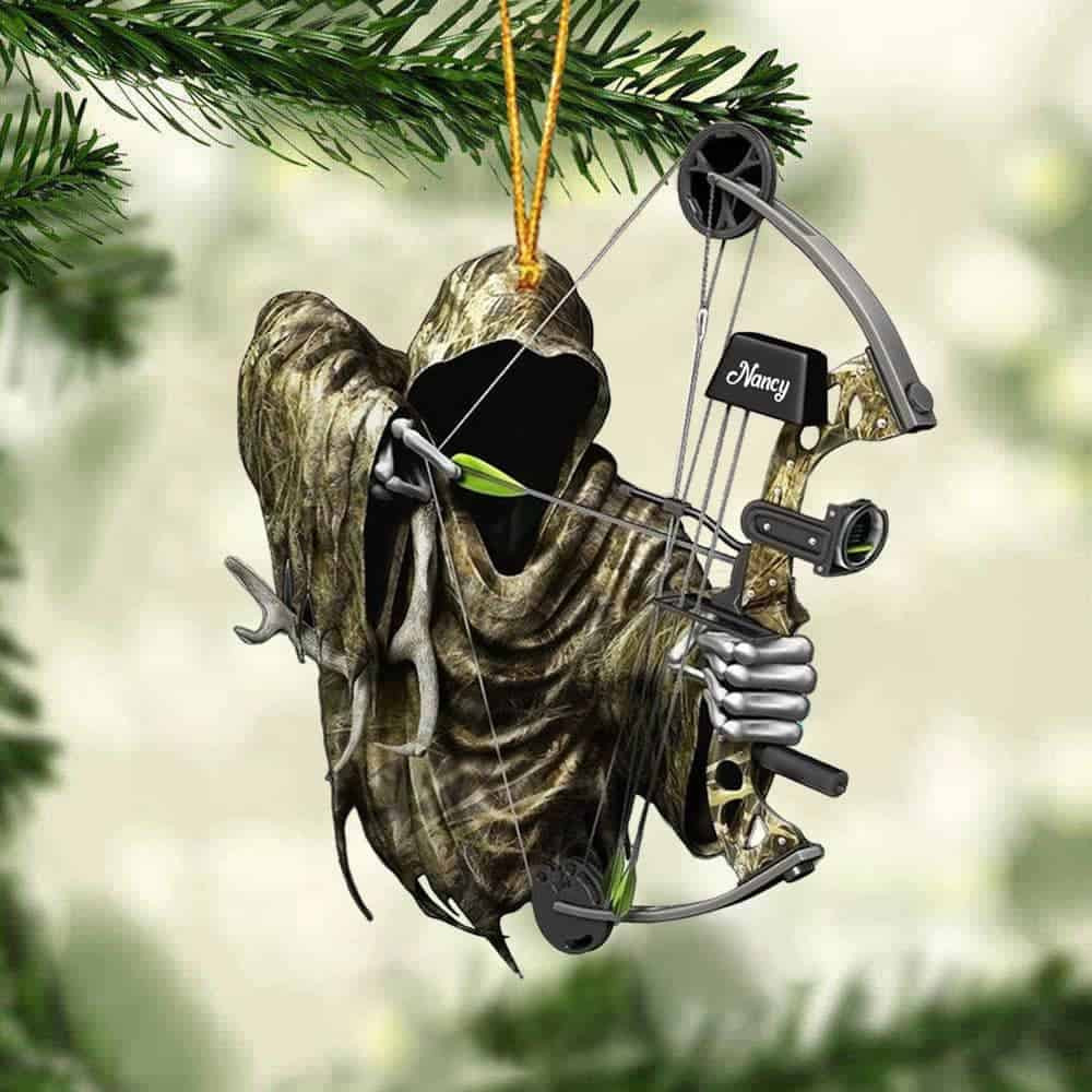 Personalized Death Archery Personalized Custom Archery Acrylic Christmas Ornament Gift For Archers