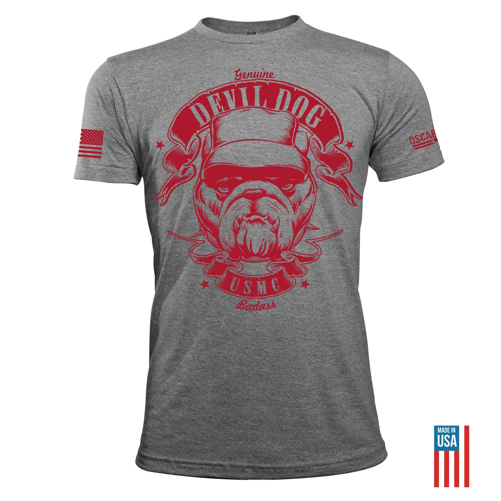 Personalized Devil Dog US Marine Corps Shirt USMC T-Shirt Gifts For Him