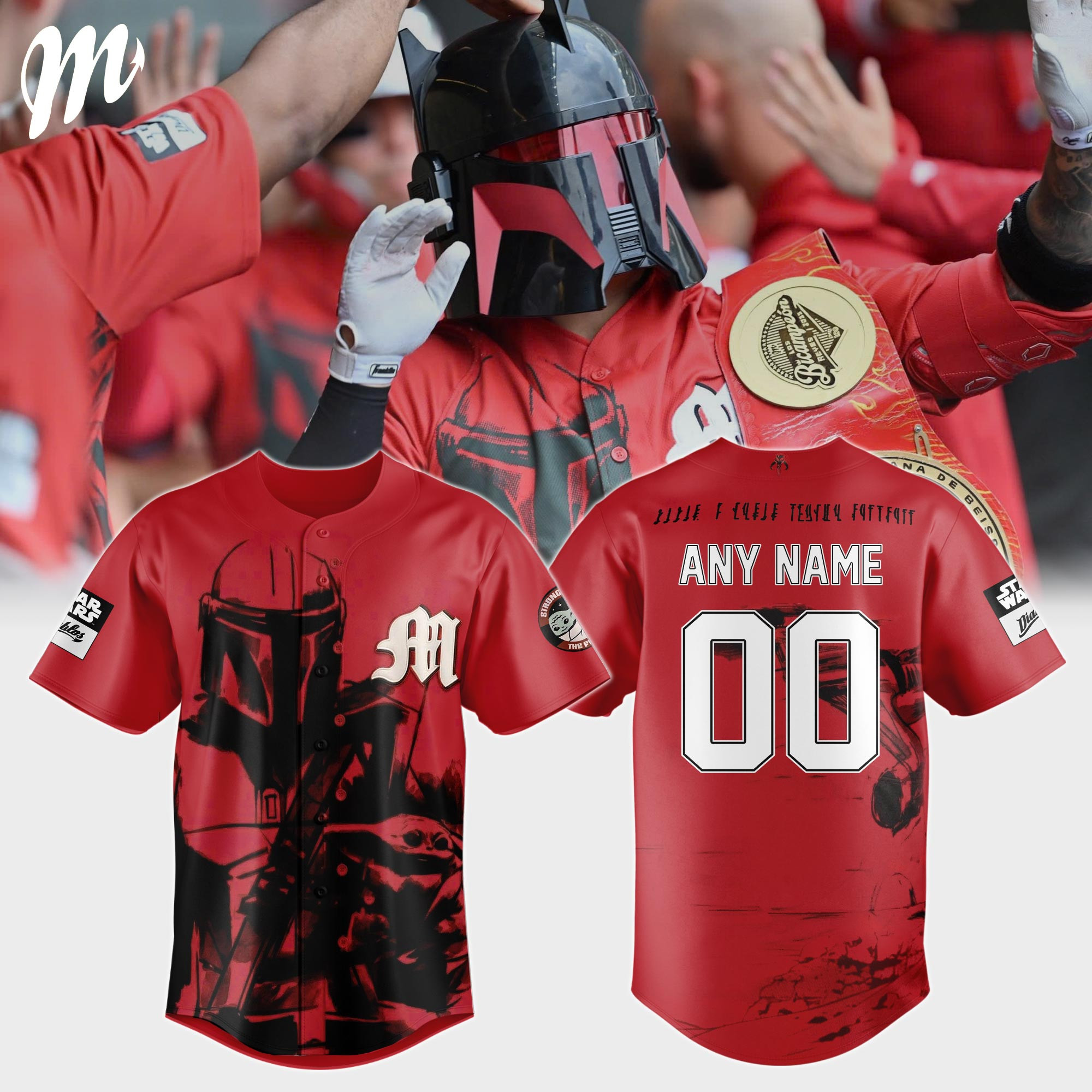Personalized Diablos Rojos Del Mexico x Star Wars Jersey Diablos Rojos Del Mexico Clothes Fan Gear