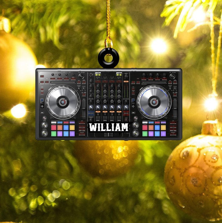 Personalized DJ Table Custom Shaped Acrylic Ornament for DJ Man & Woman