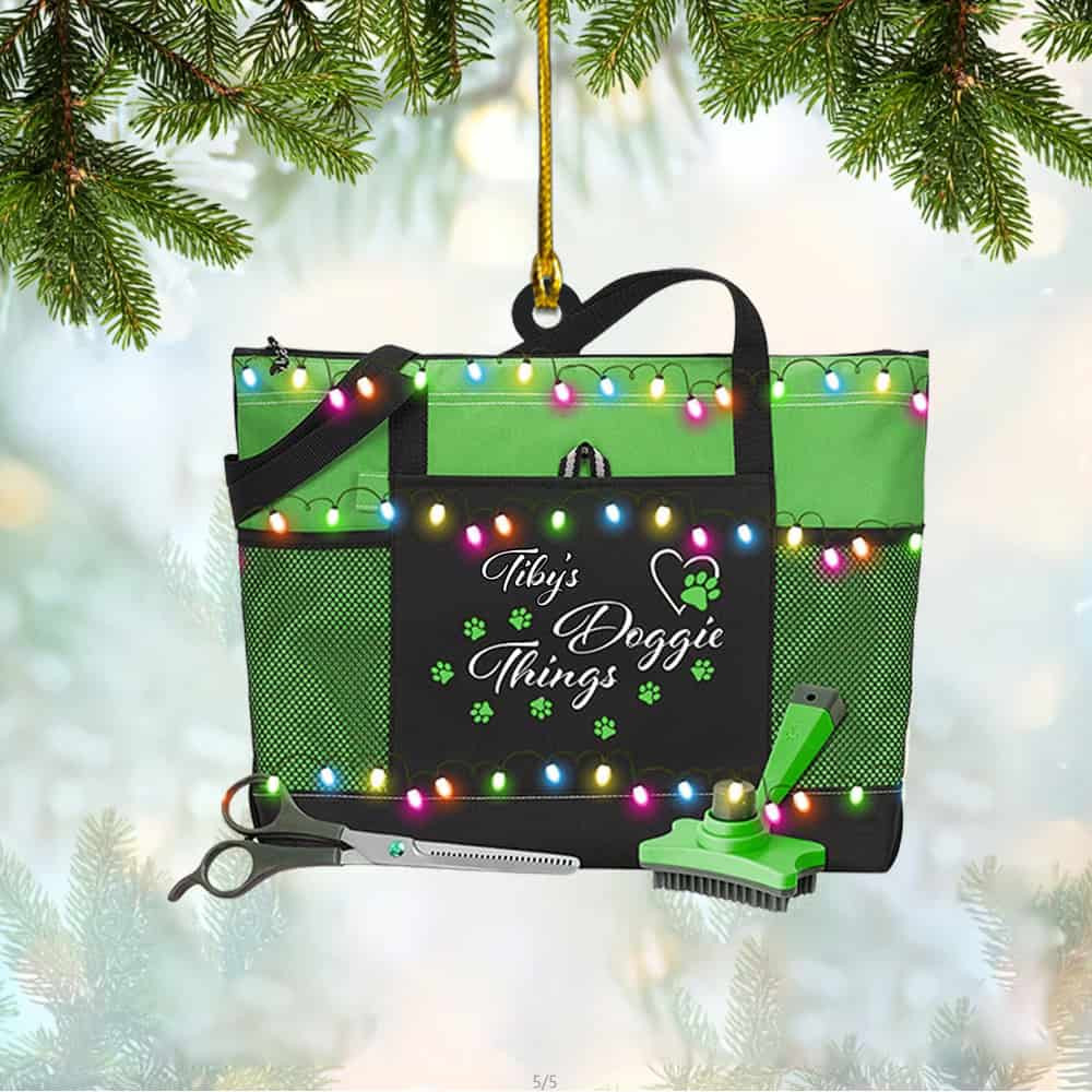 Personalized Dog Groomer Christmas Ornament Gift For Pet Groomer