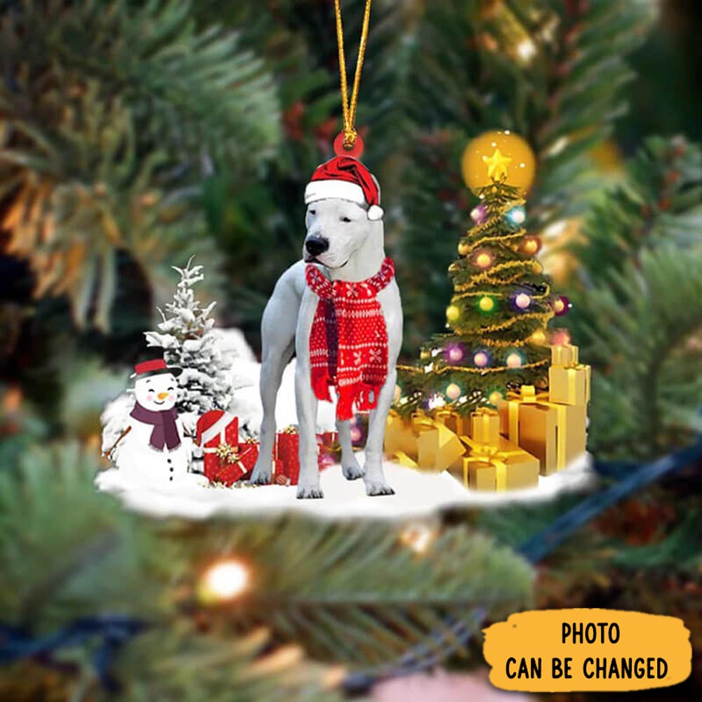 Personalized Dogo Argentinoes Christmas Ornament Magical Christmas Tree Ornament