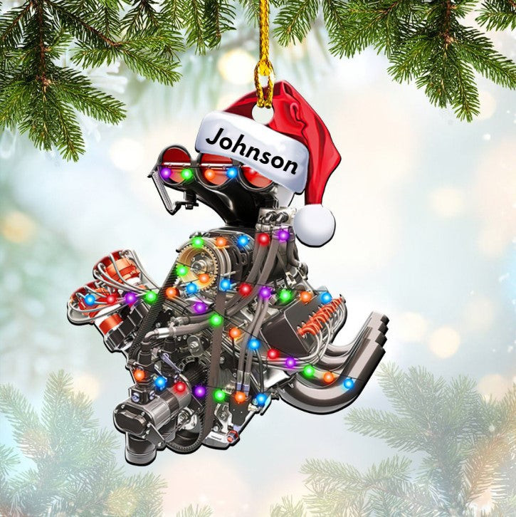 Personalized Drag Racing Acrylic Ornament for Drag Racing Lovers