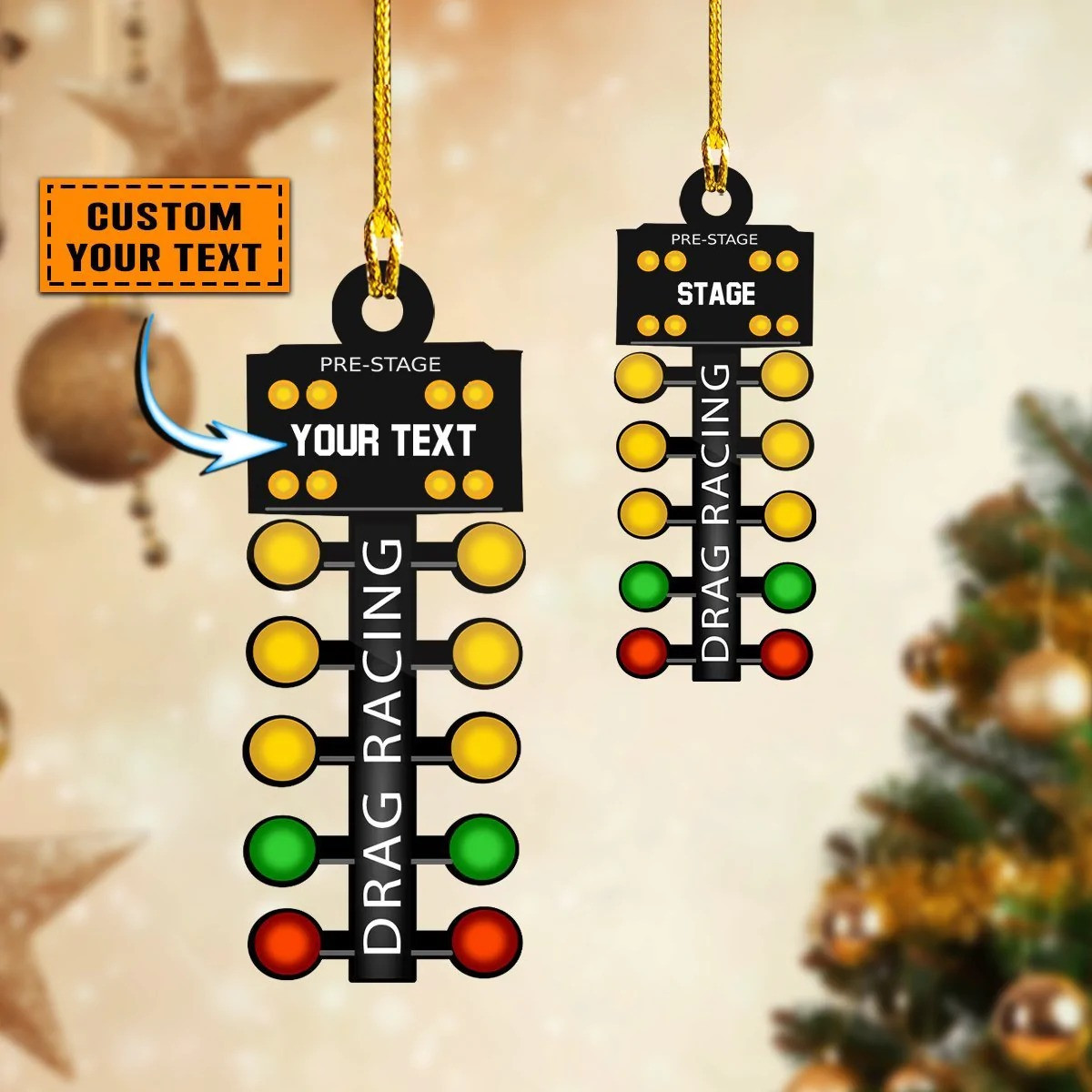 Personalized Drag Racing Ornament Drag Racing Christmas Tree Ornaments Gift
