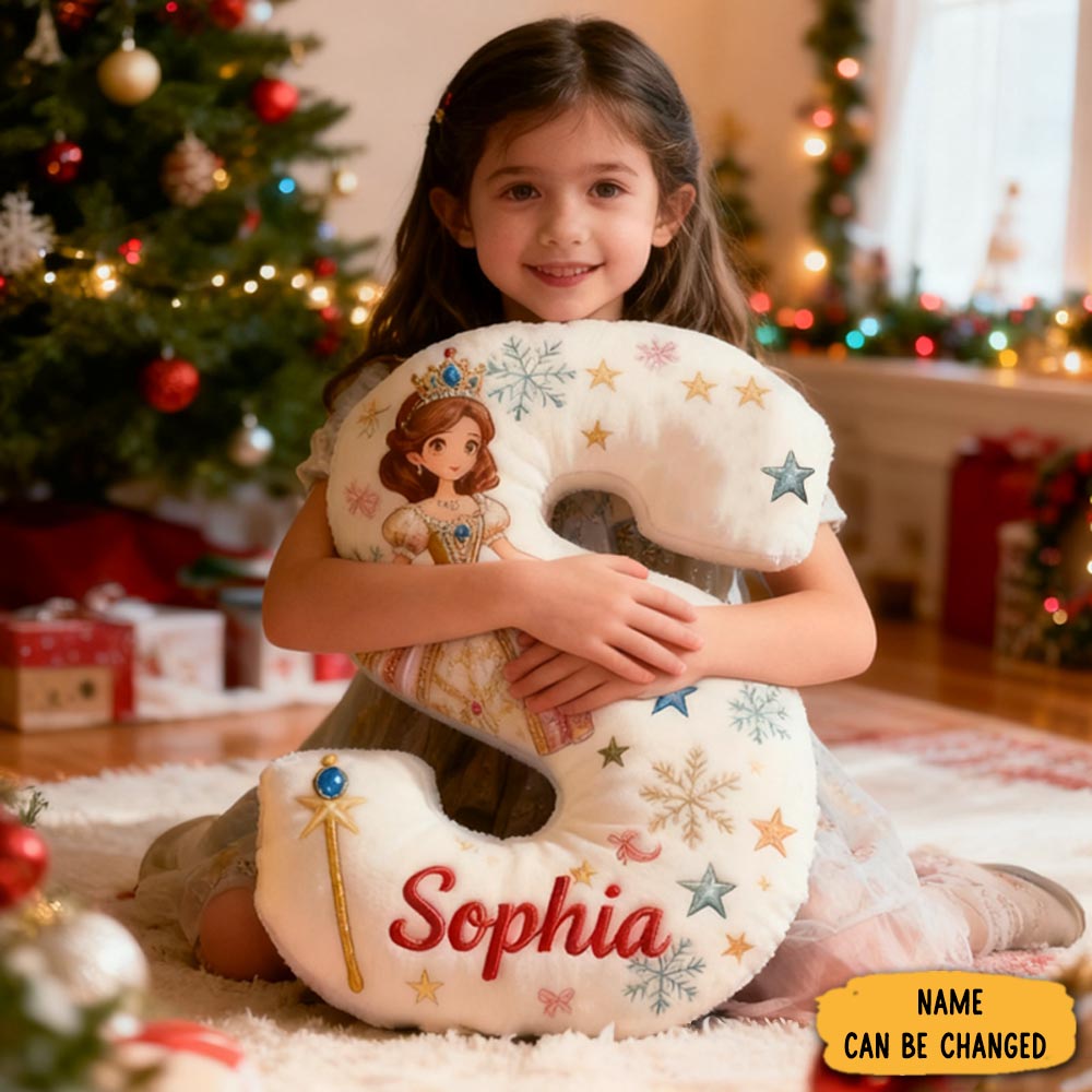 Personalized Dream Princess With Name Graphic 3d Print Pillow Christmas Gift For Kids Birthday Gift
