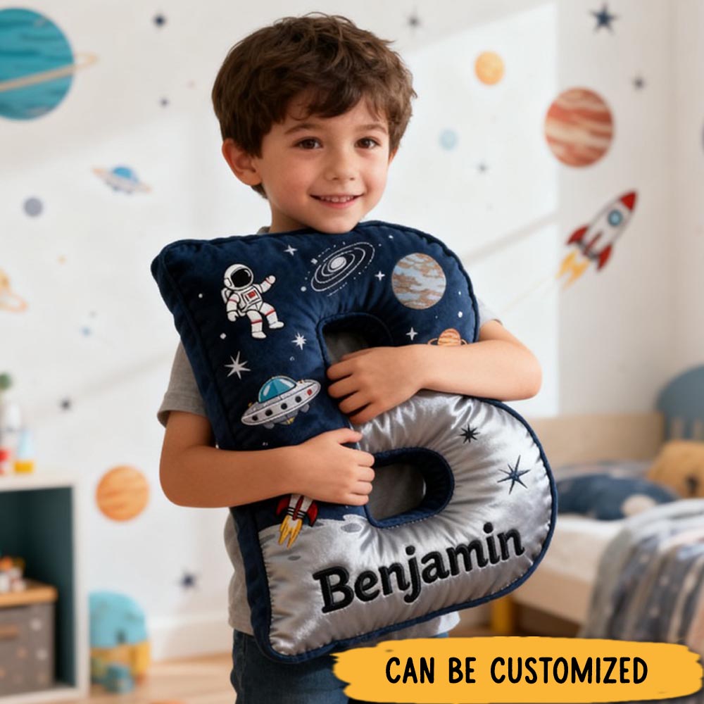 Personalized Dream Space Interstellar with Name Graphic 3D Print Pillow Christmas Gift for Kids