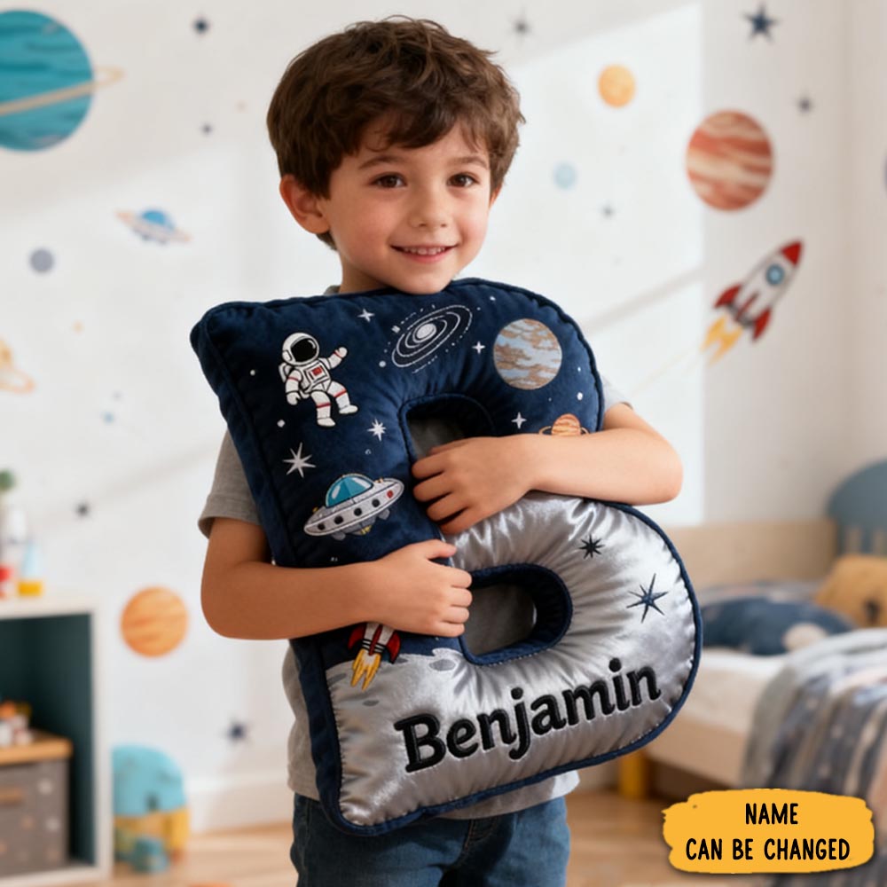 Personalized Dream Space Interstellar With Name Graphic 3d Print Pillow Christmas Gift For Kids