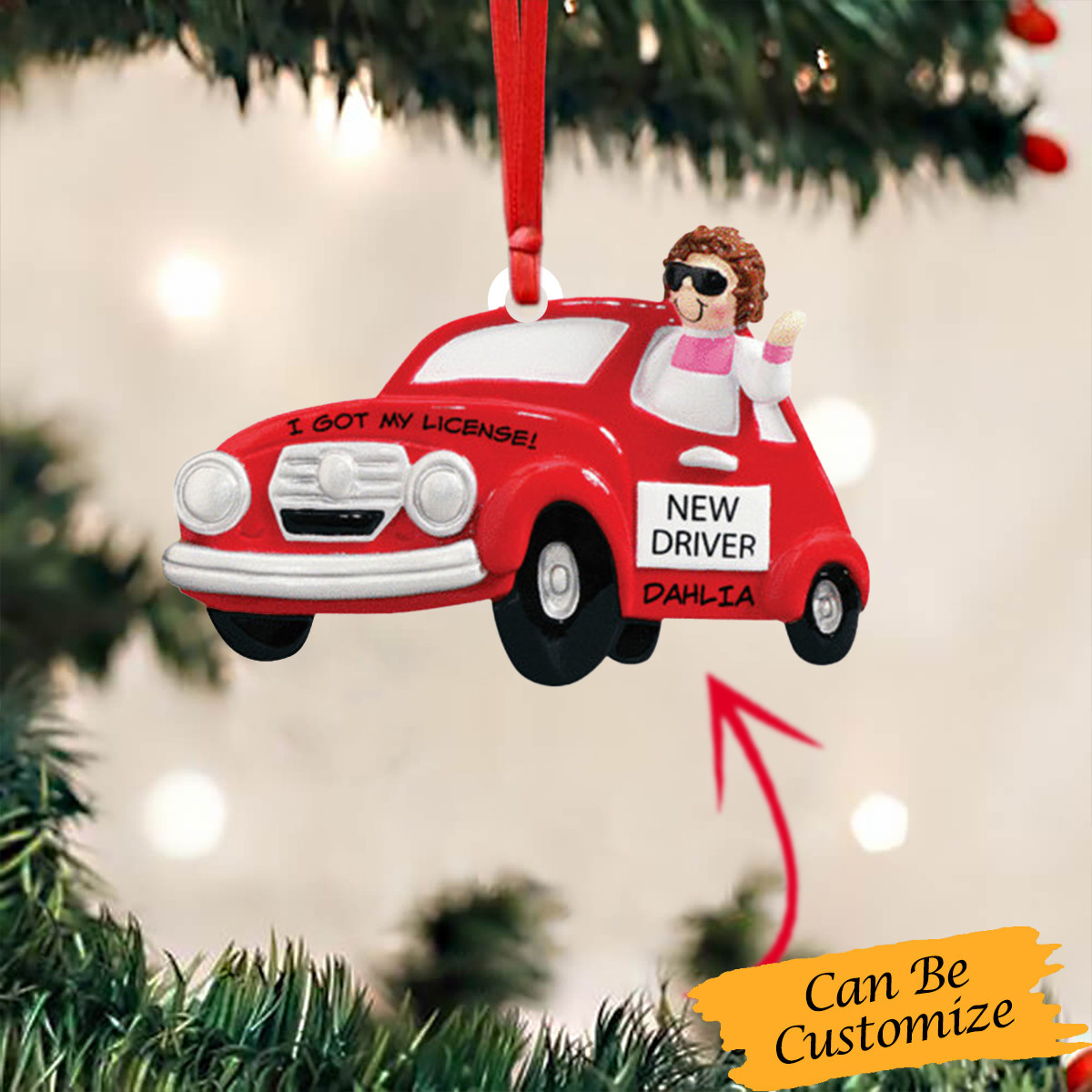 Personalized Drivers License Christmas Ornament New Driver Xmas Tree Decorations 2024