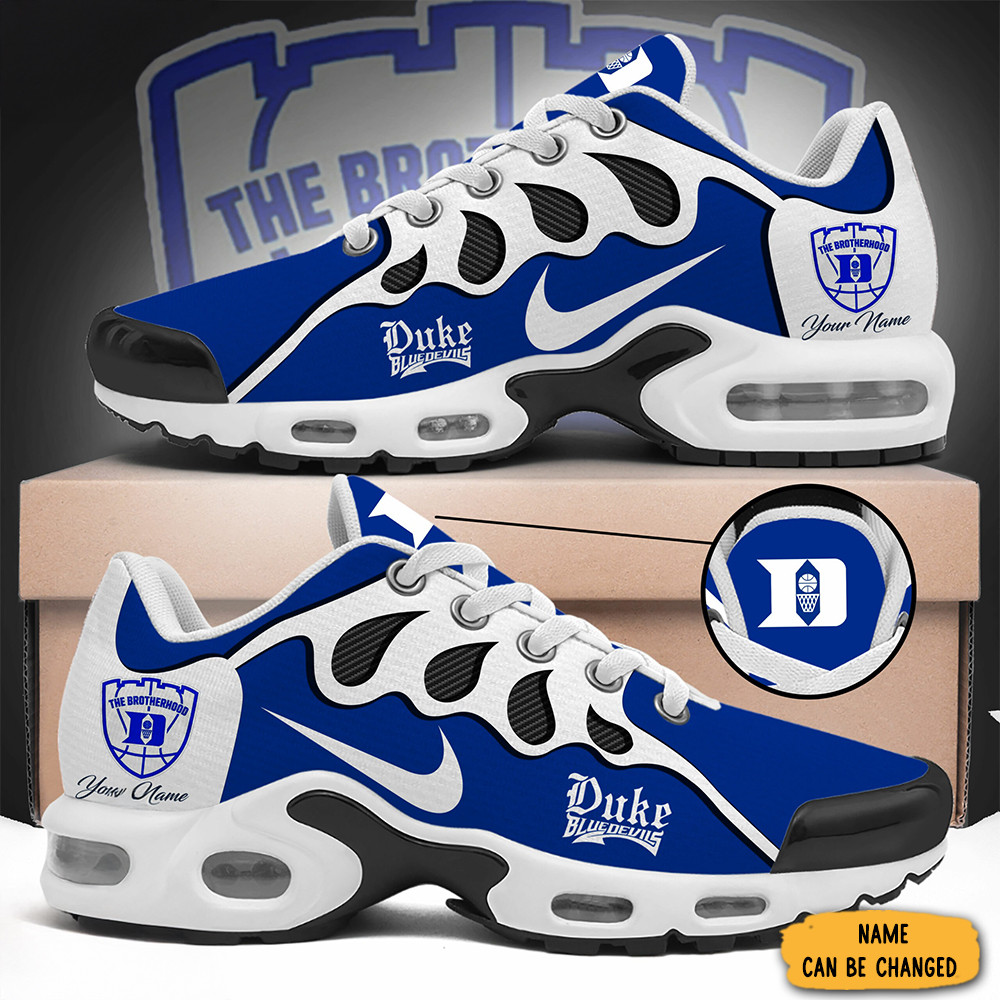 Personalized Duke Blue Devils Air Max Plus Sneakers The Brotherhood Duke Sport Shoes Gifts