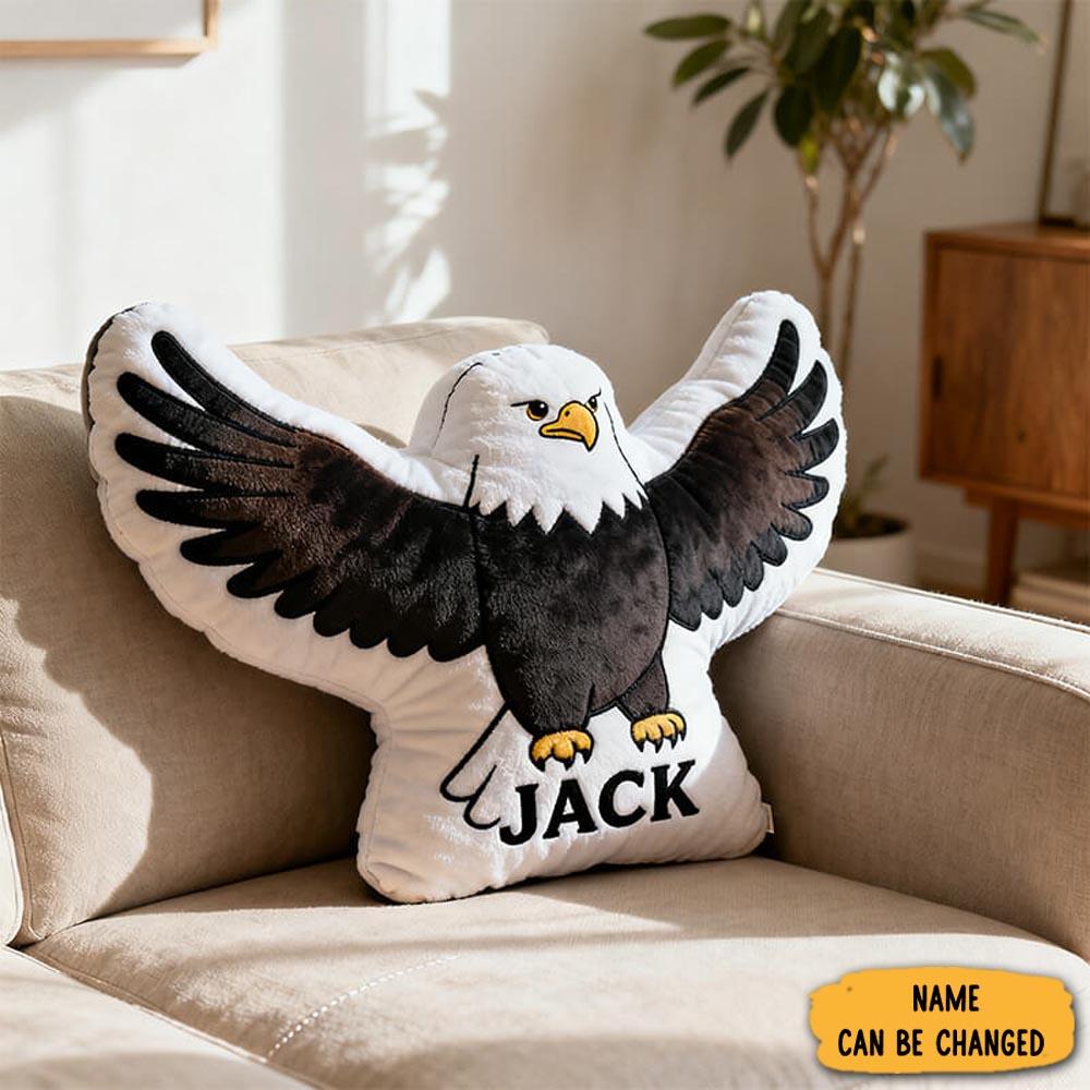 Personalized Eagle Pillow Animal Themed Sofa Decor Xmas Gifts For Eagle Lovers