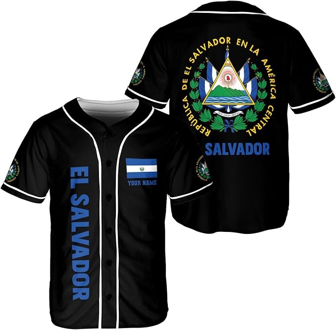 Personalized El Salvador Baseball Jersey Best Custom Gift For Sports Fans
