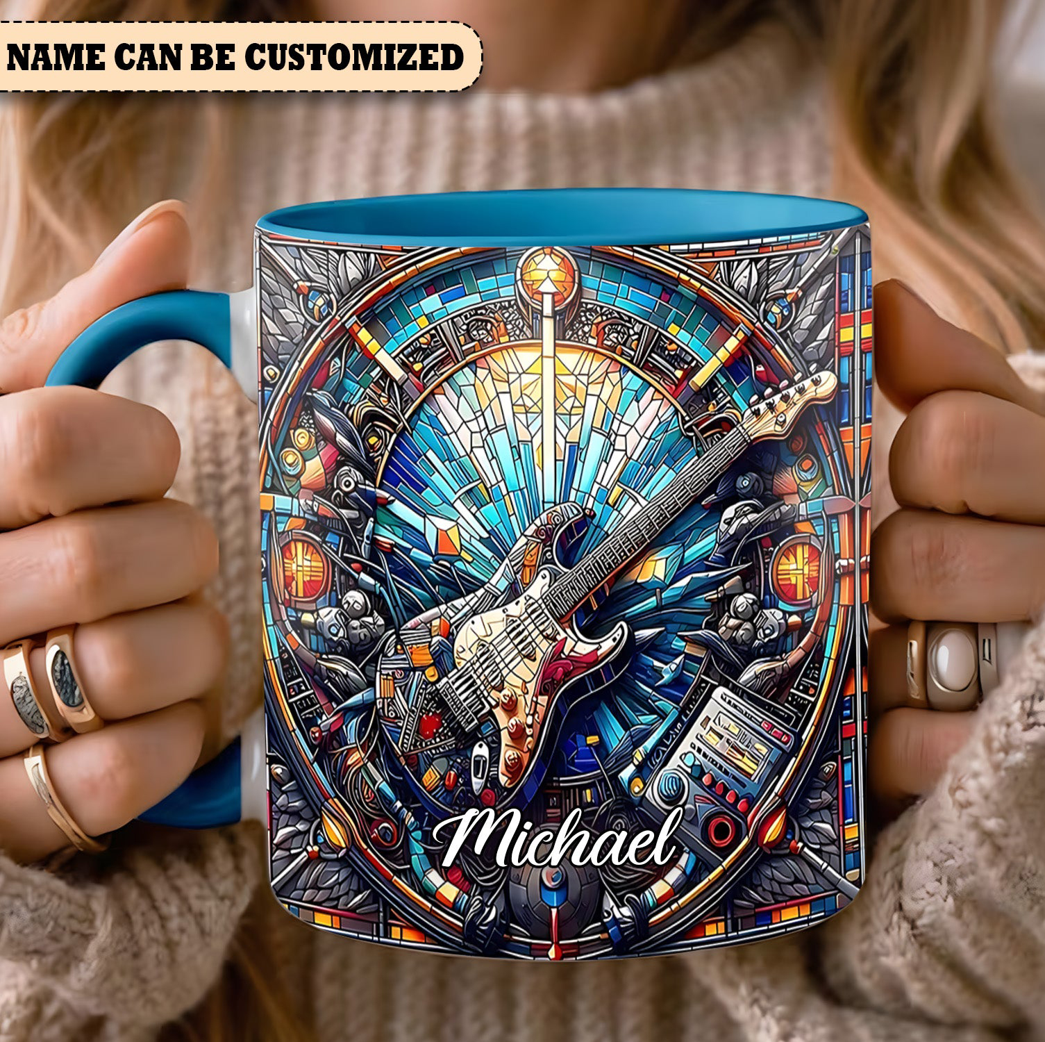 Personalized Electric Guitar Mug Music Themed Custom Coffee Mugs Best Gift Ideas