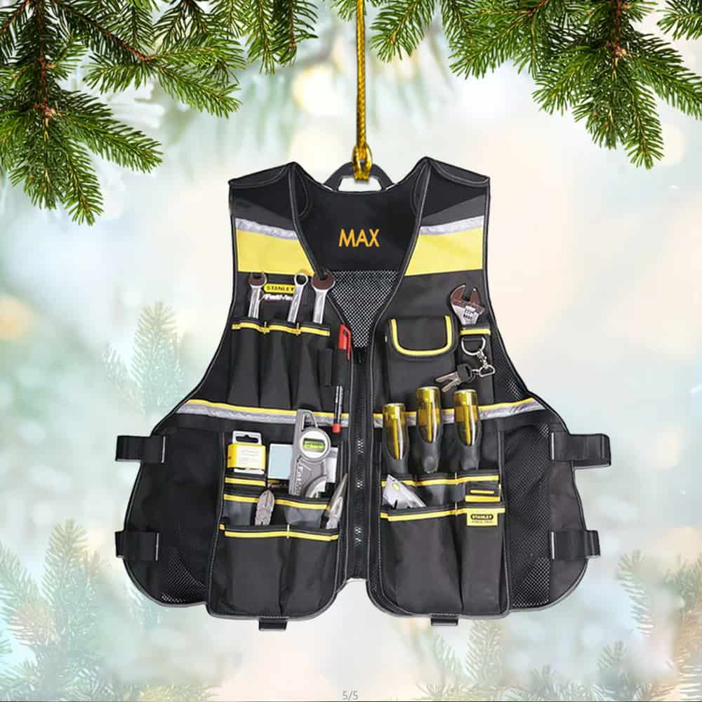 Personalized Electrician Tool Bag Acrylic Ornament