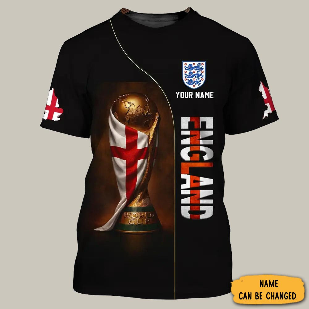 Personalized England World Cup T-Shirt England National Football Team Clothes Football Gear