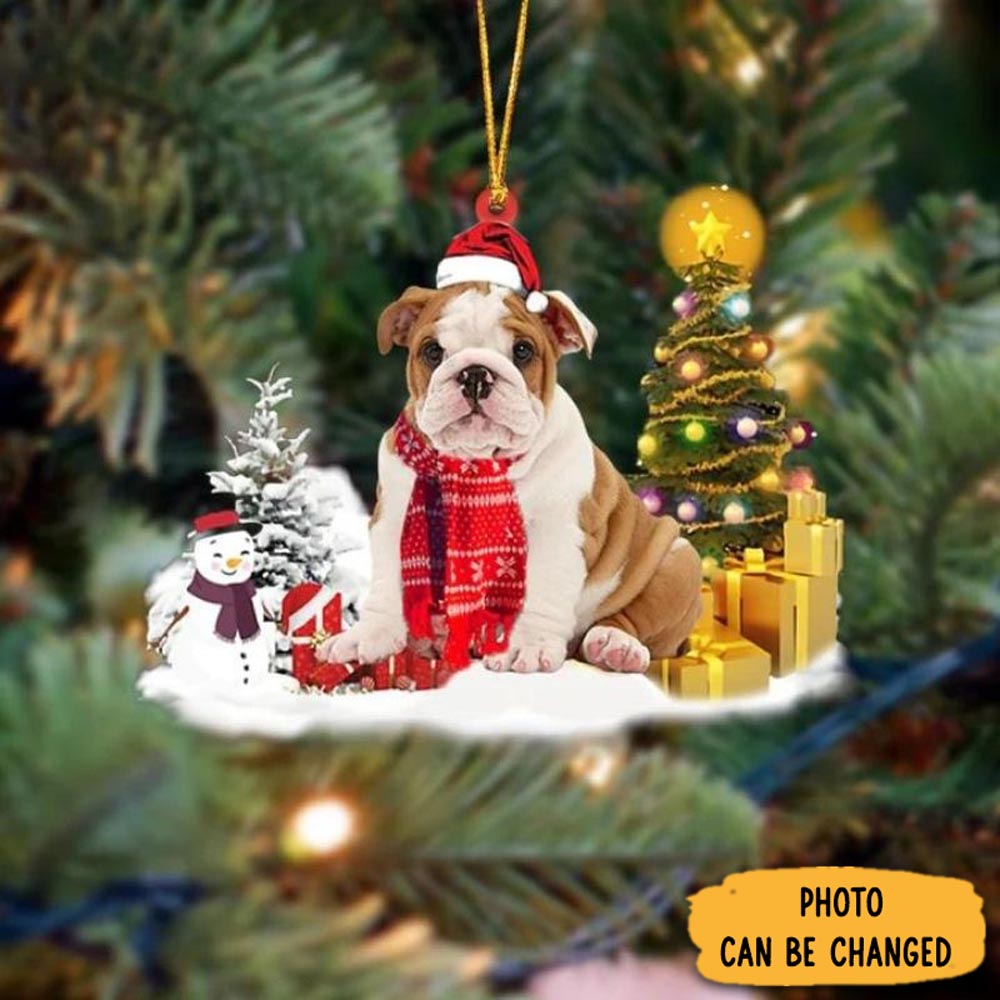 Personalized English Bulldog Christmas Ornament Perfect Christmas Ornament Gift