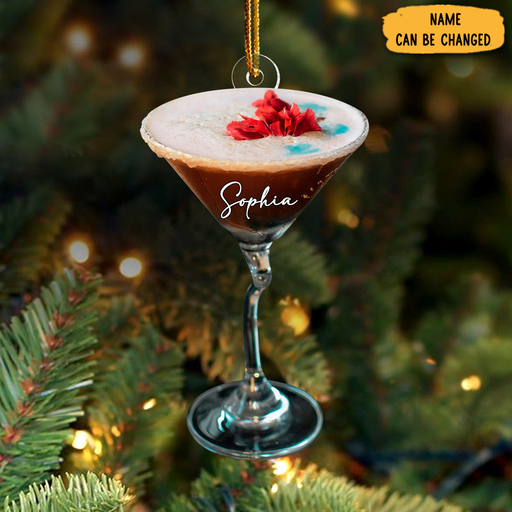Personalized Espresso Martini Christmas Ornament Xmas Decor Christmas Gift Ideas For Him