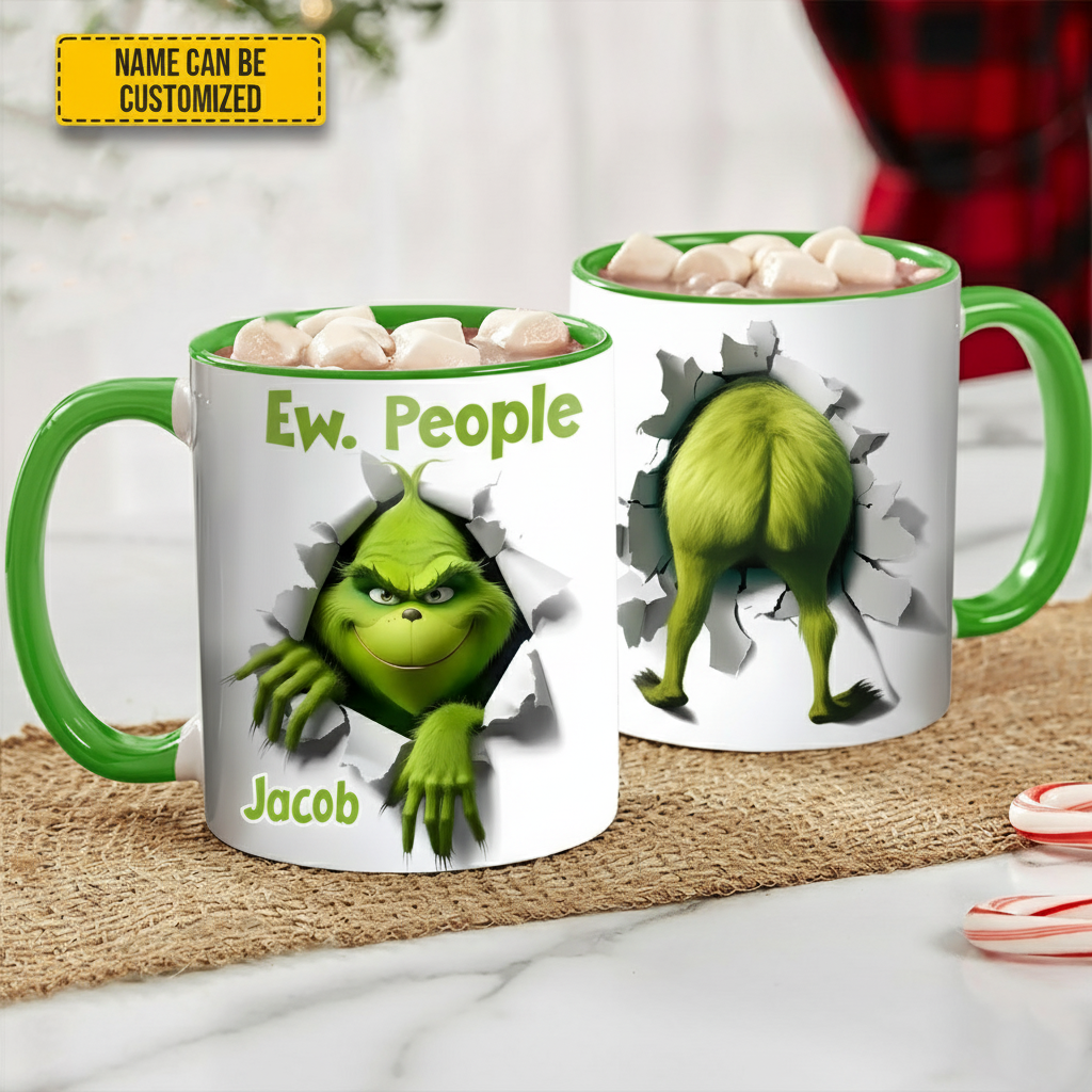 Personalized Ew Christmas People Funny Mug Funny Christmas Coffee Mug Gifts For Him
