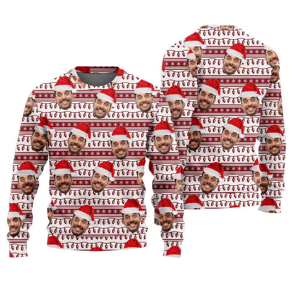 Personalized Face Ugly Christmas Sweater Christmas Gifts For Her