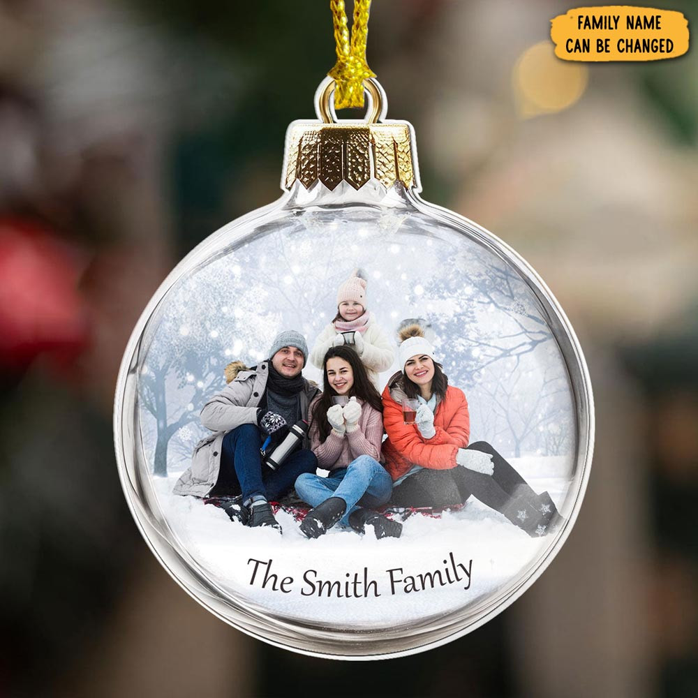 Personalized Family Bauble Christmas Ornament Holiday Decor Family Gifts For Christmas