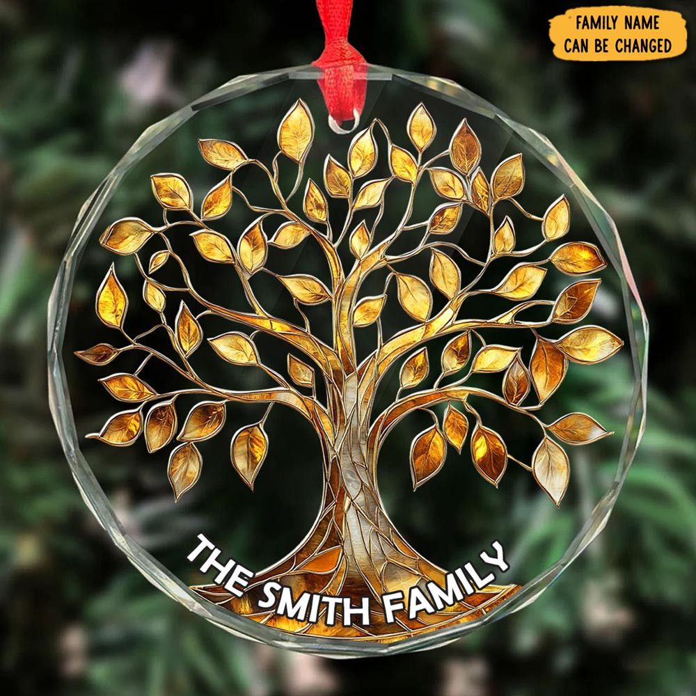 Personalized Family Tree Of Life Christmas Ornament Family Themed Christmas Gifts