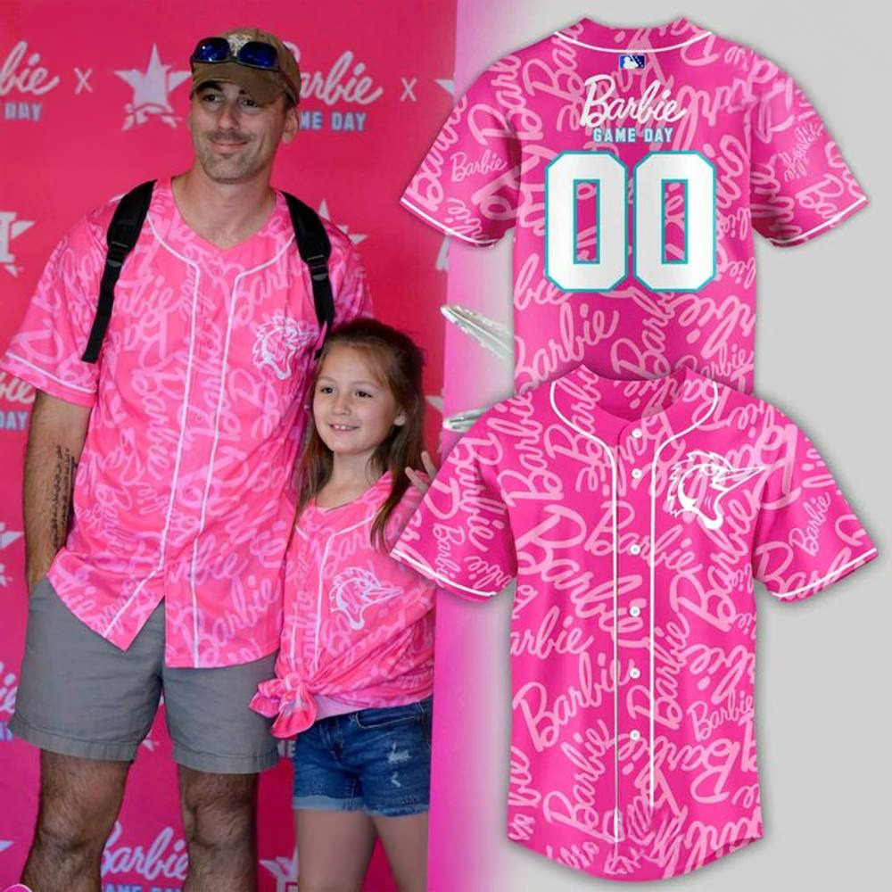 Personalized Fayetteville Woodpeckers x Barbie Day 2025 Baseball Jersey Baseball Team Gift Ideas