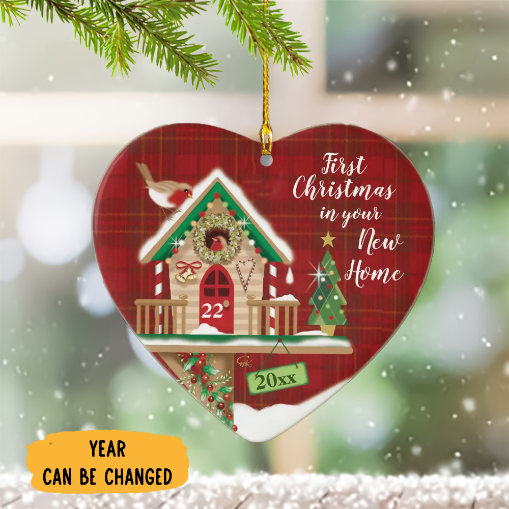 Personalized First Christmas In Our New Home 2024 Ornament New Home Ornament For Family