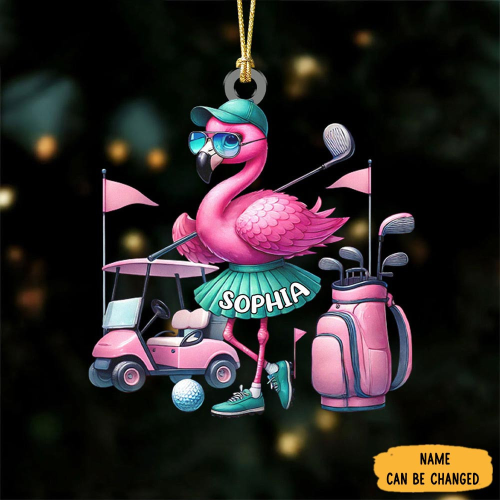 Personalized Flamingo Christmas Ornament Animal Themed Holiday Decor Christmas Presents