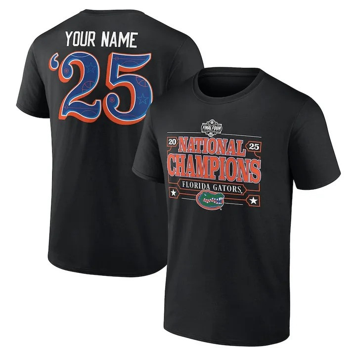 Personalized Florida Gators National Champions 2025 T-Shirt Final Four Merch Gifts For Fans