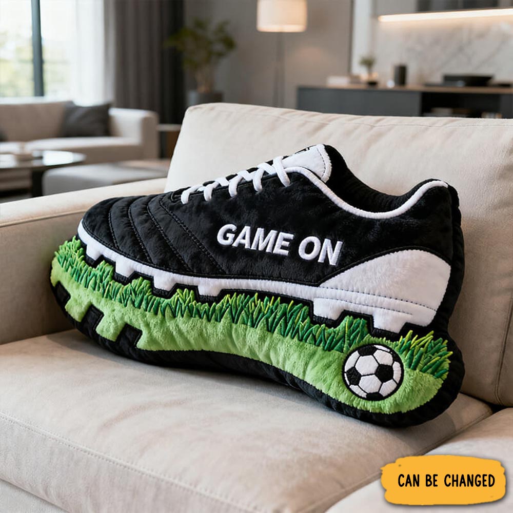 Personalized Football Shoe Pillow Sport Themed Sofa Decor Gifts For Football Lovers