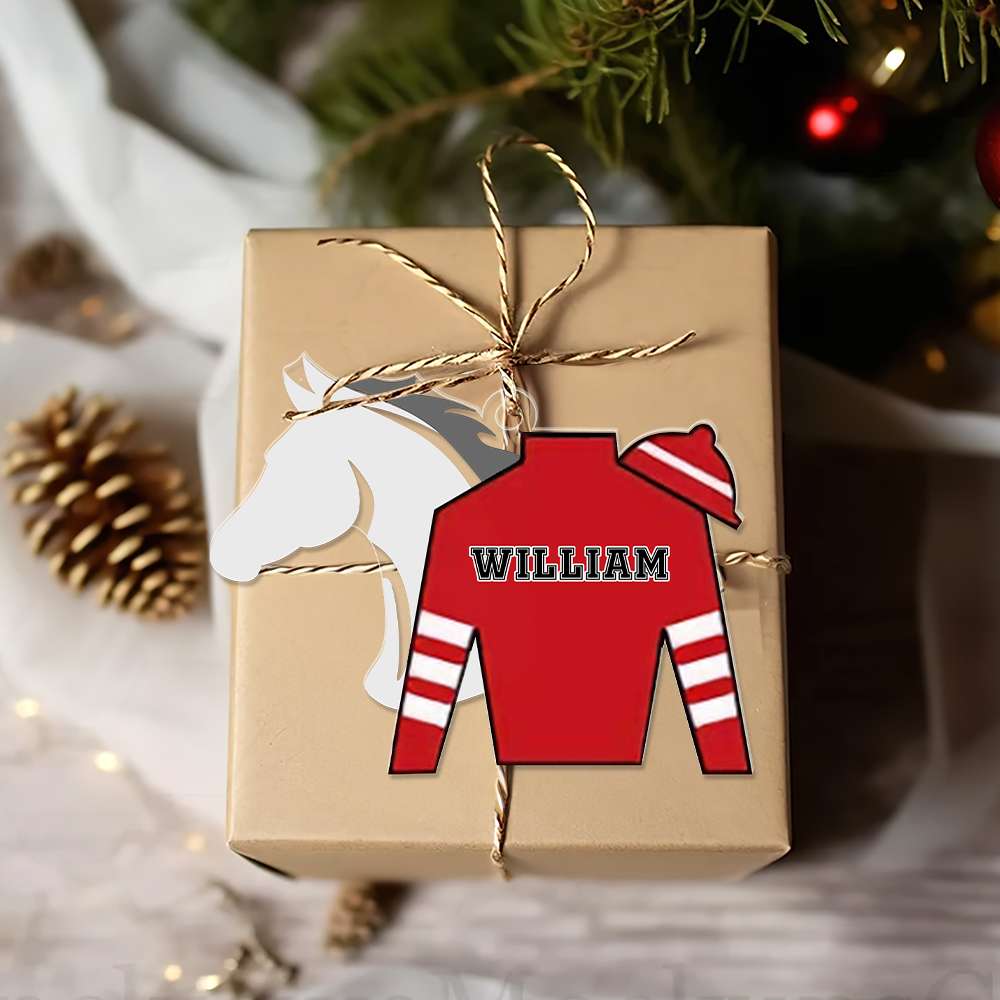 Personalized For Horse Riding Lovers, Christmas Acrylic Ornament - Holiday Tree Decoration Gift